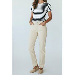 Lauren Ralph Lauren Womens Beige Straight Leg Denim Jeans Size 4